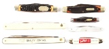 LOT OF 7 FOLDING KNIVES.