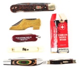 LOT OF 6 FOLDING KNIVES.