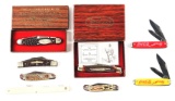 LOT OF 8 FOLDING KNIVES.