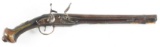 (A) FLINTLOCK PISTOL WITH WIRE WRAP.