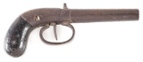 (A) UNMARKED PERCUSSION MUFF PISTOL.