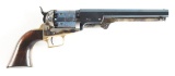 UBERTI MINIATURE COLT 1851 NAVY REVOLVER WITH DISPLAY CASE.