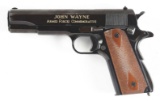 JOHN WAYNE ARMED FORCES COMMEMORATIVE 1911 DISPLAY PISTOL.