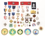 LOT OF VINTAGE BOY SCOUT MEMORABILIA.