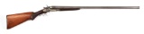 (C) UNION MACHINE COMPANY SIDE BY SIDE HAMMER SHOTGUN.