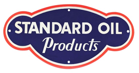 STANDARD OIL PRODUCTS PORCELAIN "CLOUD" SIGN.