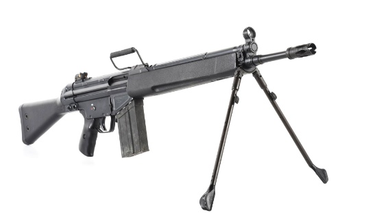(M) DESIRABLE, HIGH CONDITION, HECKLER & KOCH HK91 SEMI-AUTOMATIC RIFLE.