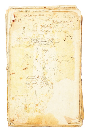 DAILY RECORD BOOK OF DR. SAMUEL BARD WITH NOTATIONS OF 2 VISITS FROM GEORGE WASHINGTON.