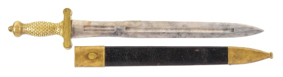 US M1832 FOOT ARTILLERY SHORT SWORD MANUFACTURED BY W. HAHN.