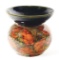 EARLY POTTERY DECORATIVE SPITOON.
