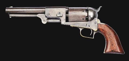 (A) FIRST MODEL COLT DRAGOON SINGLE ACTION PERCUSSION REVOLVER (1848).