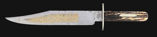 CORSAN, DENTON, BURDEKIN & CO. CALIFORNIAN BOWIE KNIFE.