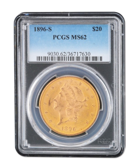 1896S PCGS LIBERTY MS62.