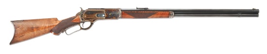 (A) FINE DELUXE WINCHESTER SECOND MODEL 1876 LEVER ACTION RIFLE.