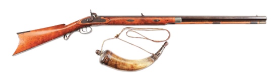 (A) SHARON RIFLE BARREL COMPANY PERCUSSION PLAINS RIFLE.