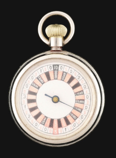 GAMBLING POCKET ROULETTE WATCH.