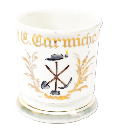 MINER'S OCCUPATIONAL SHAVING MUG.