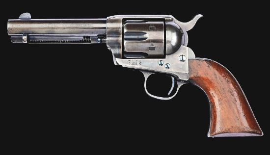 (A) COLT ETCHED PANEL FRONTIER SIX SHOOTER SINGLE ACTION REVOLVER.