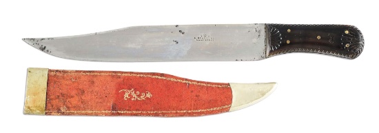 G. BEARDSHAW GOLD RUSH BOWIE KNIFE.