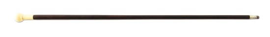 IVORY HANDLED WALKING STICK.