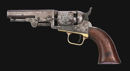 (A) COLT 1849 POCKET REVOLVER WITH NUMEROUS ACCESSORIES, ENGRAVED TO ADAMS & CO.