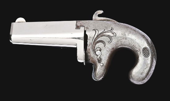 (A) EXTREMELY ATTRACTIVE COLT FIRST MODEL SINGLE SHOT DERRINGER PISTOL.