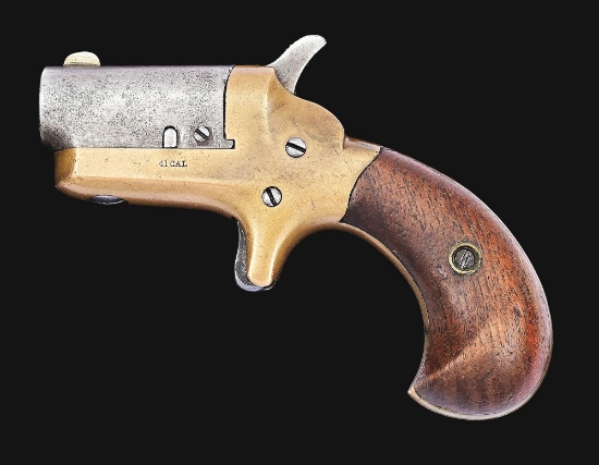 (A) COLT THIRD MODEL SINGLE SHOT DERRINGER.
