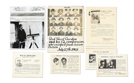 BINDER OF POLICE AND JAIL EPHEMERA.