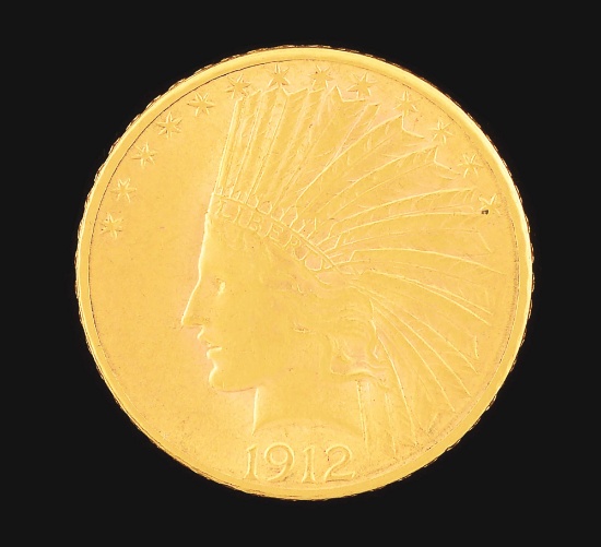 1912 $10 GOLD INDIAN.