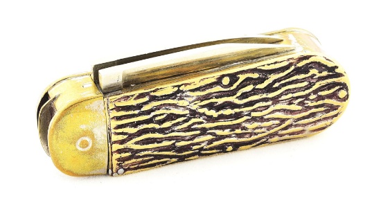 POCKET KNIFE FIGURAL MATCH SAFE.