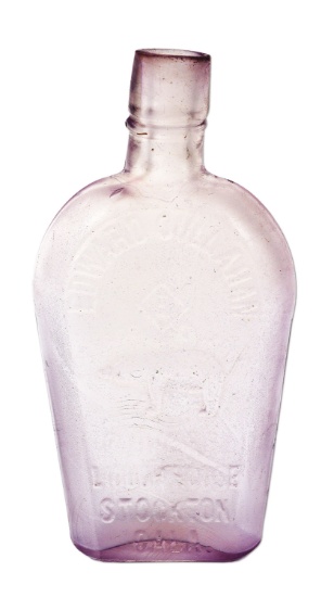 STOCKTON CALIFORNIA LIQUOR BOTTLE.