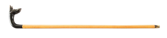 DOG'S HEAD WALKING STICK.
