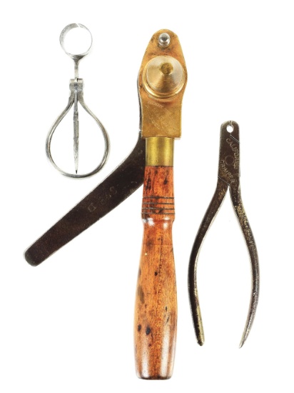 LOT OF 3: EARLY CALIFORNIA TOOLS.
