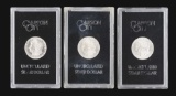 LOT OF 3: CARSON CITY MORGAN SILVER DOLLARS IN GSA HOLDERS.