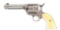 (A) COLORADO MINER ATTRIBUTED COLT FRONTIER SIX SHOOTER SAA REVOLVER WITH WYOMING RIG.