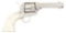 (A) EXCELLENT HELFRICHT ENGRAVED COLT SINGLE ACTION ARMY WITH STEERHEAD PEARL GRIPS, FEATURED IN 