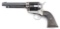 (C) RARE AND HISTORIC SMOOTHBORE COLT FRONTIER SIX SHOOTER REVOLVER OF EXHIBITION SHOOTER JOHN GARRE