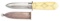 WILL & FINCK DAGGER WITH SHEATH AND STUD DECORATED IVORY HANDLE.
