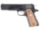 (M) FACTORY ENGRAVED COLT GOVERNMENT MKIV SEMI-AUTOMATIC PISTOL WITH FACTORY LETTER AND BOX.