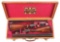 (C) PAIR OF JOSEPH LANG & SONS SIDE-BY-SIDE KEYLOCK SHOTGUNS IN ORIGINAL CASE.