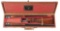 (C) PARKER CHE 28 GAUGE 2 BARREL SET SIDE BY SIDE SHOTGUN WITH GOLD ANIMALS.