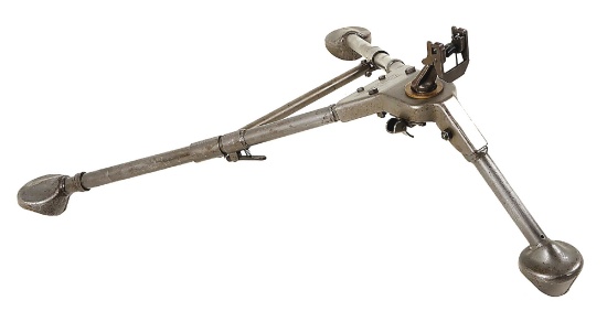 M-60 MACHINE GUN MODEL M122 TRIPOD WITH PINTLE AND MANUALS.