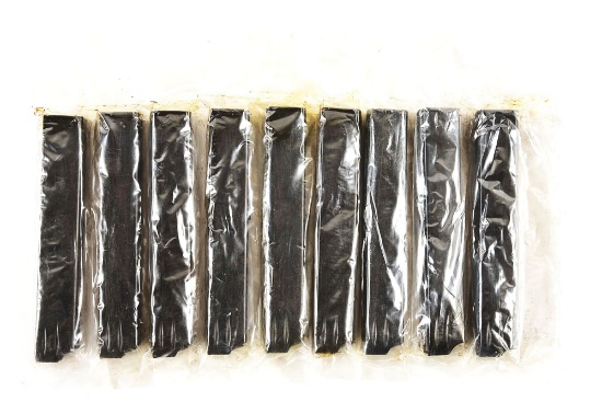 LOT OF 9: MODEL 50 MADSEN MACHINE GUN MAGAZINES.