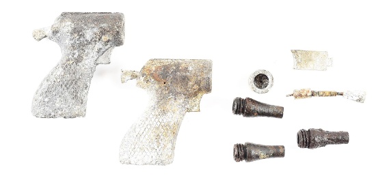 (C) LOT OF 2: EXTREMELY RARE RARE RELIC CIA DEER GUNS WITH SPARE PARTS.