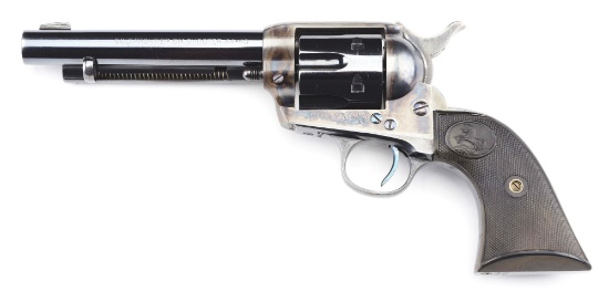 (C) RARE AND HISTORIC SMOOTHBORE COLT FRONTIER SIX SHOOTER REVOLVER OF EXHIBITION SHOOTER JOHN GARRE