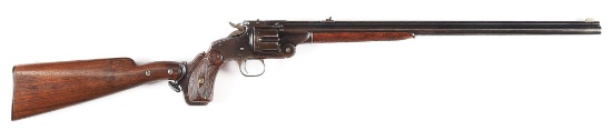 (A) VERY RARE 20" SMITH & WESSON MODEL 320 REVOLVING RIFLE WITH ORIGINAL CASE.