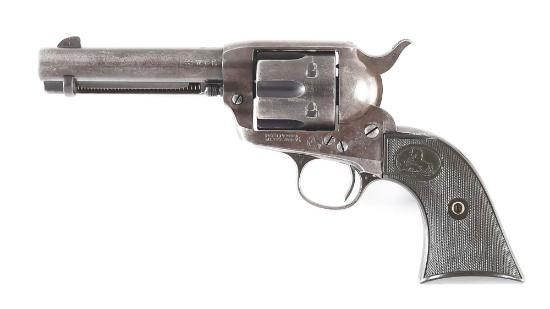(C) RARE DOCUMENTED 4 - 1/2" COLT SINGLE ACTION ARMY REVOLVER.