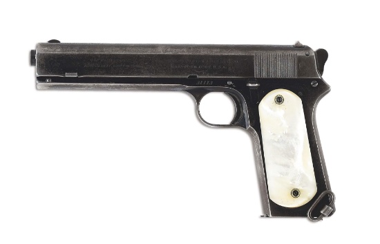 (C) SCARCE MEXICAN CONTRACT COLT MODEL 1902 .38 ACP SEMI-AUTOMATIC PISTOL WITH HOLSTER.