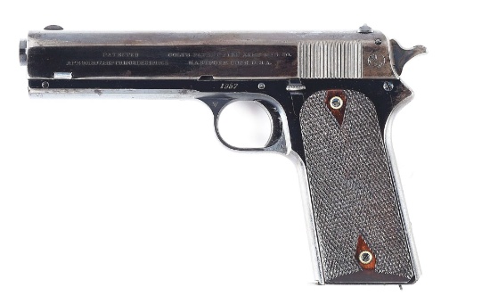 (C) AN EXTREMELY SCARCE COLT MODEL 1905 MILITARY .45 ACP SEMI-AUTOMATIC PISTOL SHIPPED TO MAJOR WALT