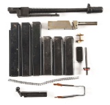 EXTREMELY DESIRABLE NEAR MINT 1928 FINNED THOMPSON BARREL ON SAW-CUT RECEIVER PPIECE, WITH BOLT, INT